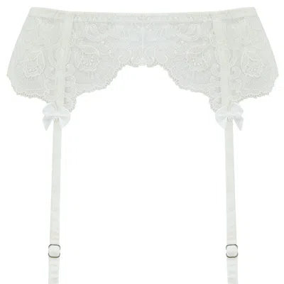 Scarlett Gasque Women's White The Lovebirds Suspender