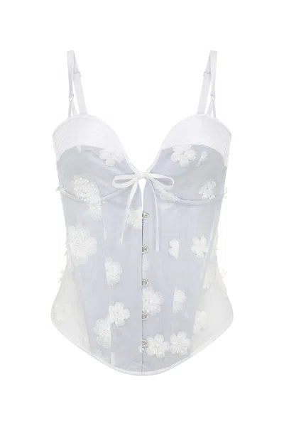 Scarlett Gasque Women's White The Utopia Corset