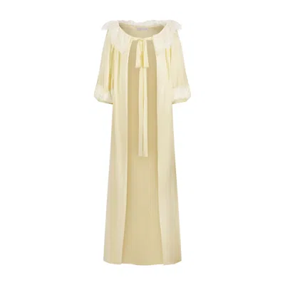 Scarlett Gasque Women's Yellow Margot Robe In Neutral