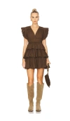Scarlett Poppies Aurora Mini Dress In Brown