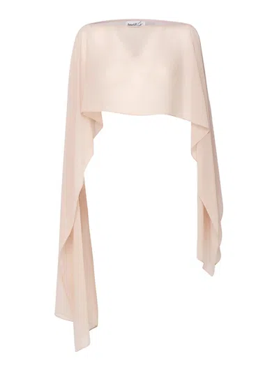 Scarlett Poppies Asymmetric Stole Top In Neutral