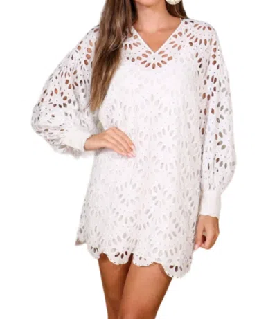 Scarlett Poppies Cici Eyelet Dress In White