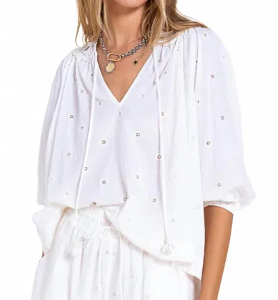 Scarlett Poppies Esme Top In Vanilla In White
