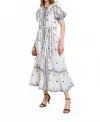 Scarlett Poppies Fia Long Dress In Vanilla In White