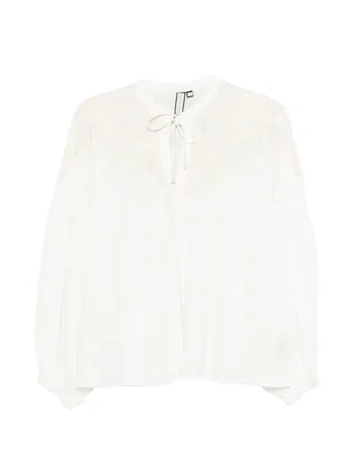 Scarlett Poppies Petronella Embroidered Blouse In White