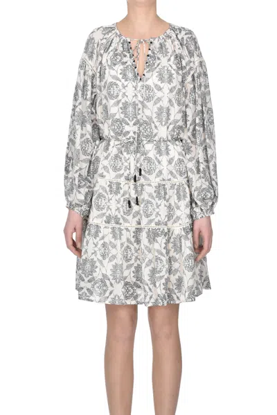 Scarlett Poppies Printed Dress In Gray