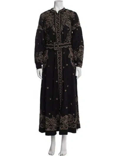 Pre-owned Scarlett Poppies Printed Long Dress In Blue