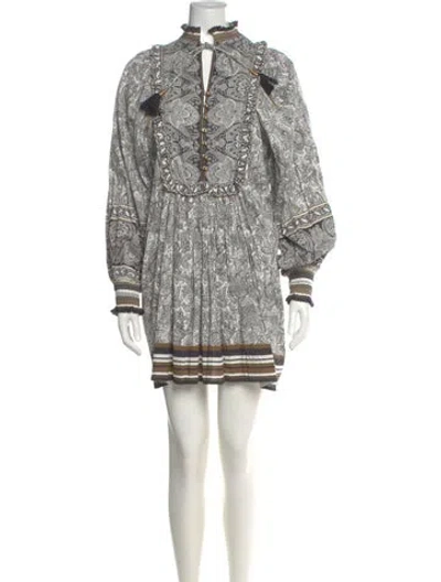 Pre-owned Scarlett Poppies Printed Mini Dress W/ Tags In Multi