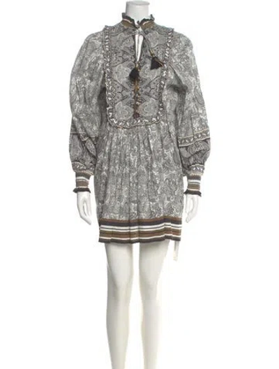 Pre-owned Scarlett Poppies Printed Mini Dress W/ Tags In Multi