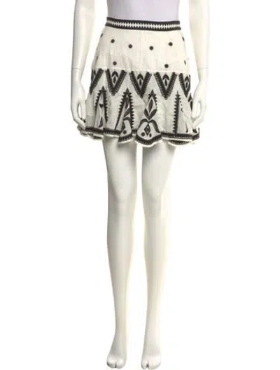 Pre-owned Scarlett Poppies Printed Mini Skirt In Neutral