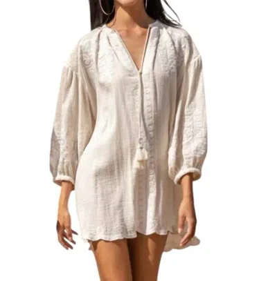 Scarlett Poppies Sarah Cotton Dress In Soft Cream In Neutral