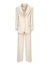 Scarlett Poppies Single-breasted Blazer Suit In White