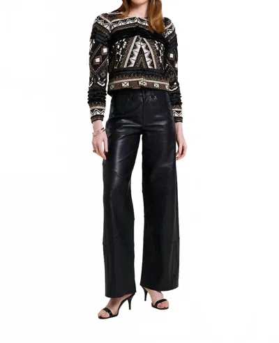 Scarlett Poppies Sonata Leather Pants In Black