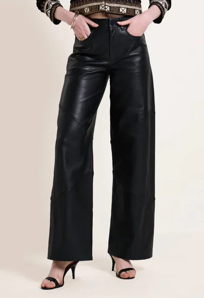 Scarlett Poppies Sonata Leather Pants In Onyx Black