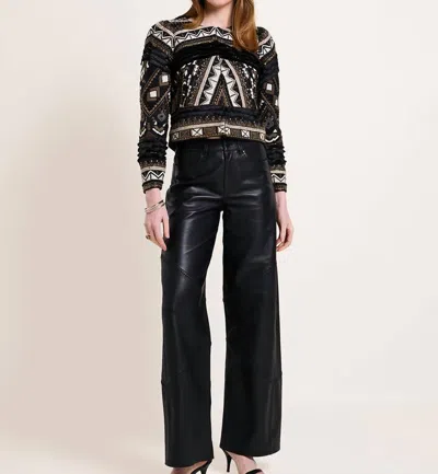 Scarlett Poppies Sonata Trousers Pant In Onyx Black