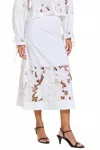 Scarlett Poppies Talitha Skirt In Crispy White In White