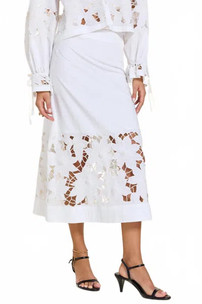 Scarlett Poppies Talitha Skirt In Crispy White