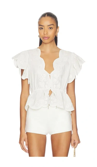 Scarlett Poppies Terrel Top In Orange