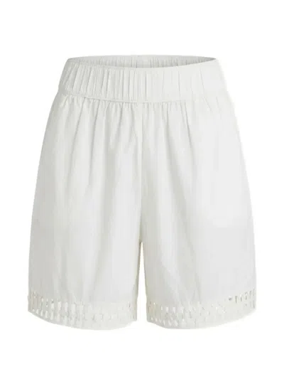Scarlett Poppies Tommie Cut-out Shorts In White