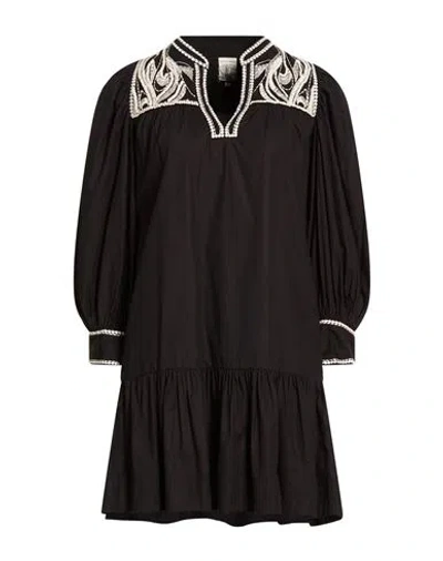 Scarlett Poppies Woman Mini Dress Black Size L Cotton