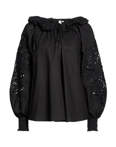 Scarlett Poppies Woman Top Black Size S Cotton