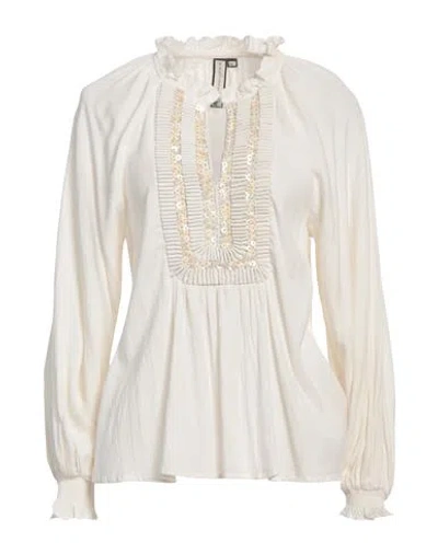 Scarlett Poppies Woman Top Ivory Size Xl Cotton In White