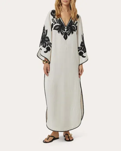 Scarlett Poppies Women's Hadiya Embroidered Floral Maxi Kaftan In Multi