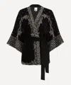 Scarlett Poppies Women's Starlight Velvet Kimono In Multi