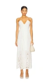 Scarlett Poppies Zephyr Maxi Dress In White