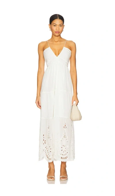 Scarlett Poppies Zephyr Maxi Dress In White
