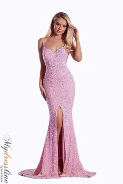 Pre-owned Scarlett Portia &  Ps21013 Evening Dress Lowest Price Guarantee Authentic In Blue Multi