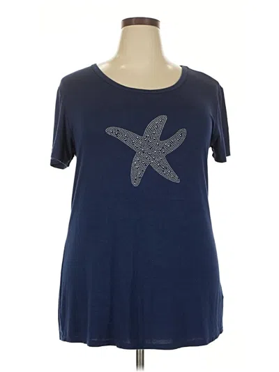 Pre-owned Scarlett Short Sleeve T-shirt In Blue