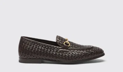 Scarosso Alessandro Brown Woven - Man Loafers Brown In Brown - Calf