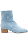 Scarosso Ambra 35mm Denim Ankle Boots In Blue