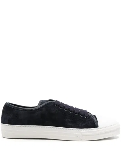 Scarosso Ambrogio Suede Sneakers In Blue