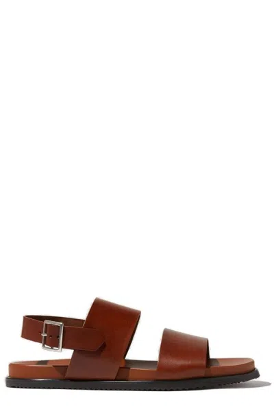 Scarosso Antonio Sandals In Cognac - Calf