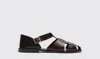 Scarosso Apollo Buckle-fastened Sandals In Brown
