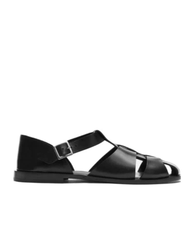 SCAROSSO SCAROSSO APOLLO BUCKLE-FASTENED SANDALS