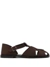 Scarosso Apollo Sandals In Brown