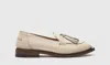 Scarosso Arianna Loafers In Off White - Calf
