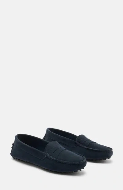 Scarosso Ashley Driving Shoes In Blue