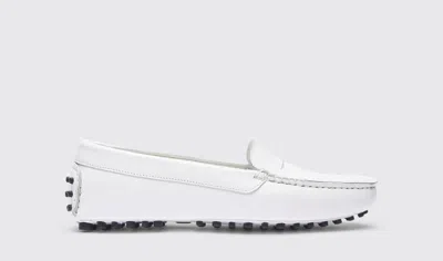 Scarosso Ashley Calf-leather Loafers In Ice - Calf