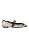 Scarosso Astrid Python Printed Flat Shoes In Multi