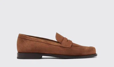 Scarosso Austin Tan Suede - Man Loafers Tan In Tan - Suede