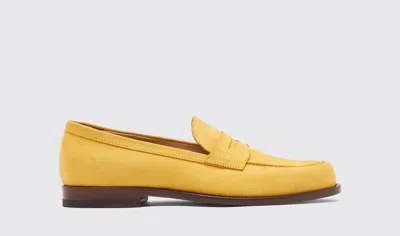 Scarosso Austin Yellow Nubuck - Man Loafers Yellow In Yellow - Nubuck
