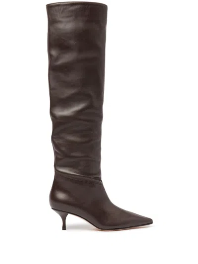 Scarosso Barbara High Boots In Brown