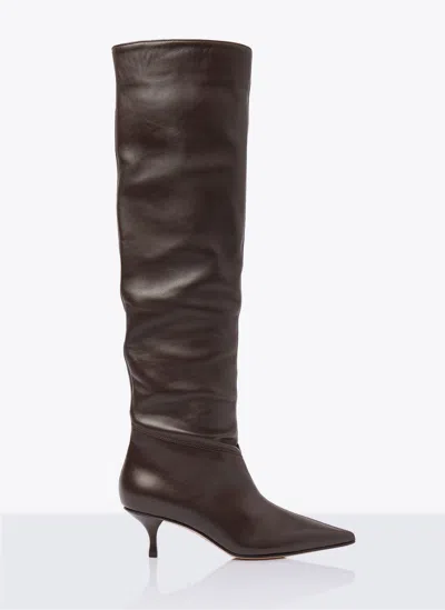 Scarosso Barbara High Boots In Brown