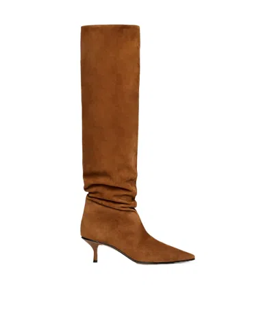 SCAROSSO SCAROSSO BARBARA POINTED-TOE BOOTS