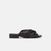 Scarosso Knotted-detail Slide Sandals In Dark Brown - Calf