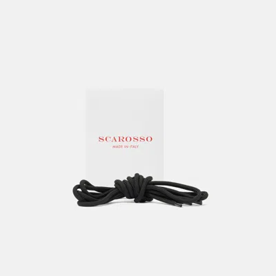 Scarosso Black Laces In Black - Cotton